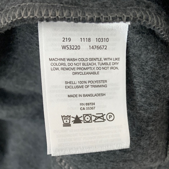 Columbia Men's Charcoal Gray Zip-Up Fleece Jacket - Picture 6 of 7